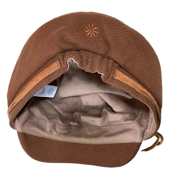 Athleta Brown Cord Twill Captain Hat style #921653 One Size - Picture 5 of 8